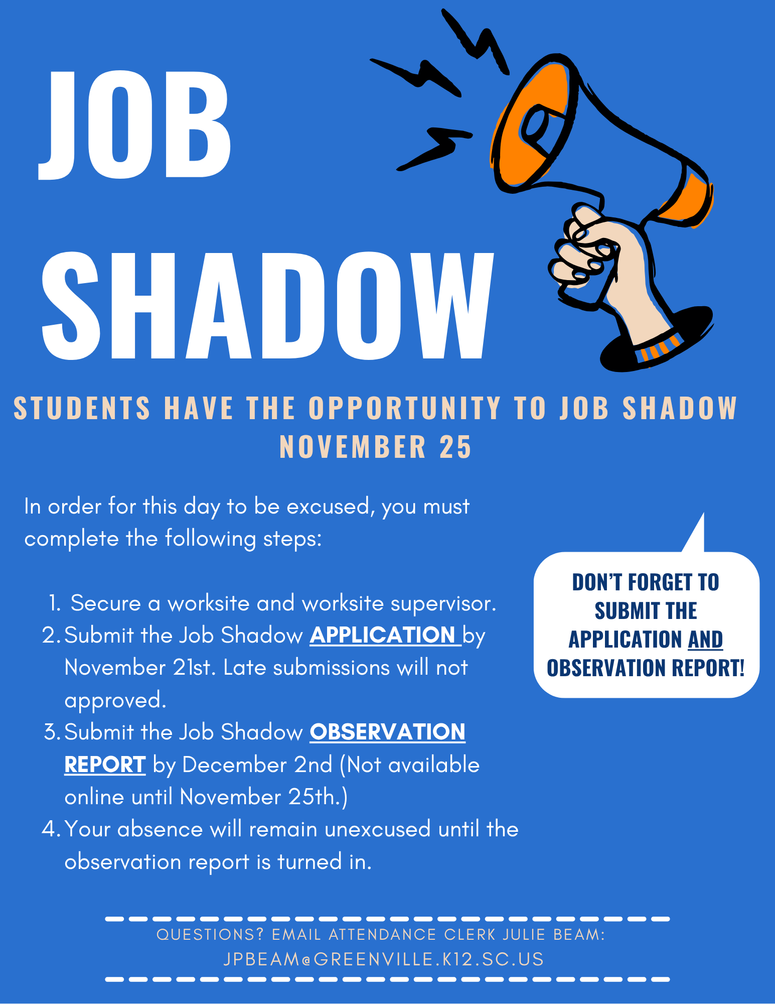 Job Shadow Application